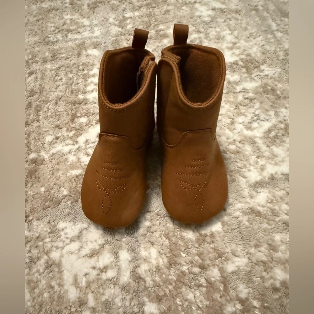 Carter's Brown Baby Walker Boots size 3/6M